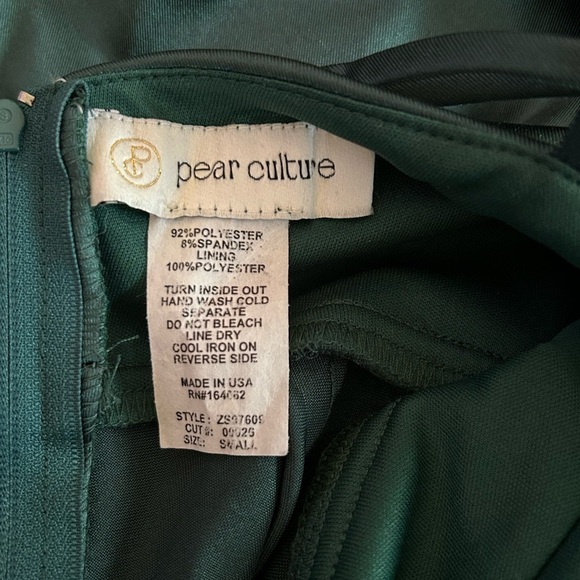 Shiny Emerald Green Mini Dress Size Small - Picture 7 of 8